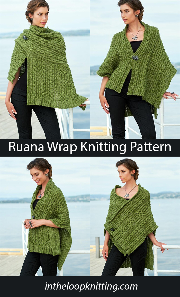 Shawl Knitting Pattern Wa Ruana
