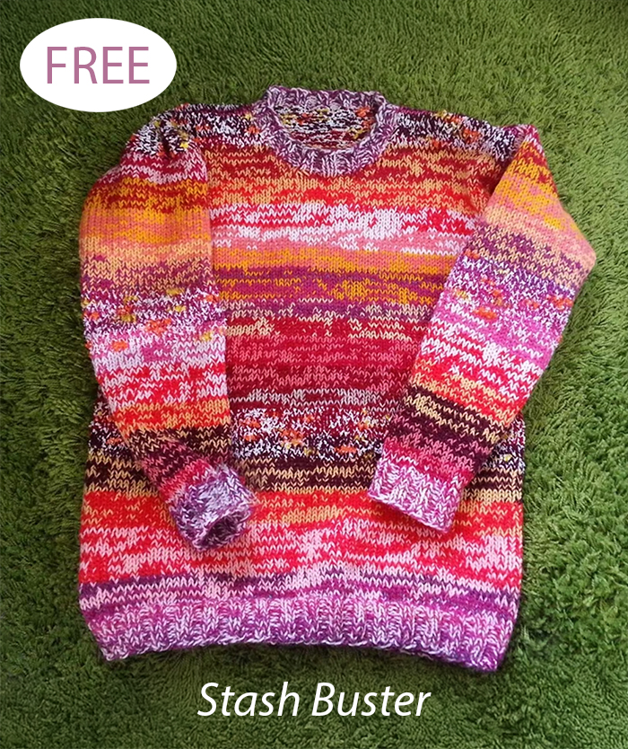 Wacky Leftovers Jumper De-Stash Fashion Knitting Pattern