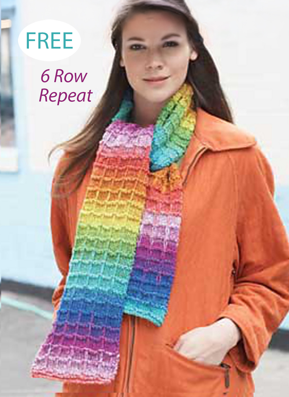 Free Waffle Stitch Scarf  Knitting Pattern