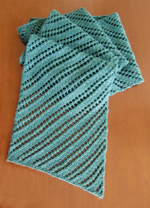 Diagonal Scarf Knitting Patterns In the Loop Knitting