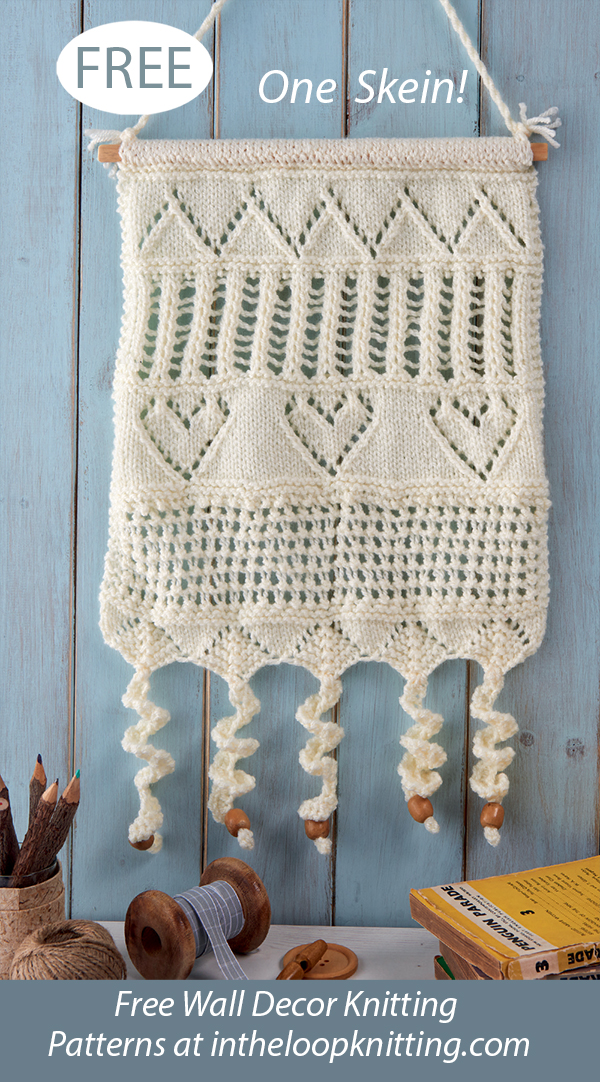 Free One Skein Wall Hanging Knitting Patterns