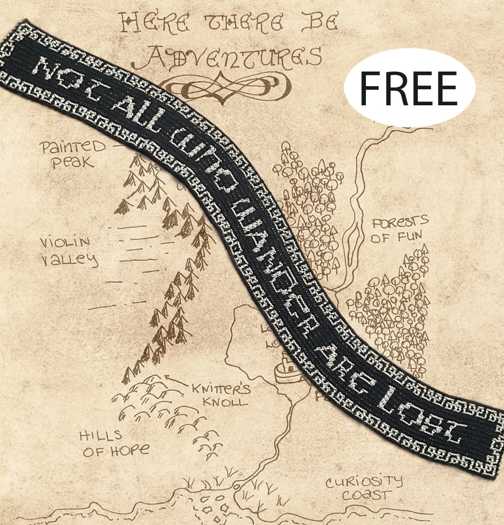 Free Lord of the Rings Knitting Pattern Wandering Scarf