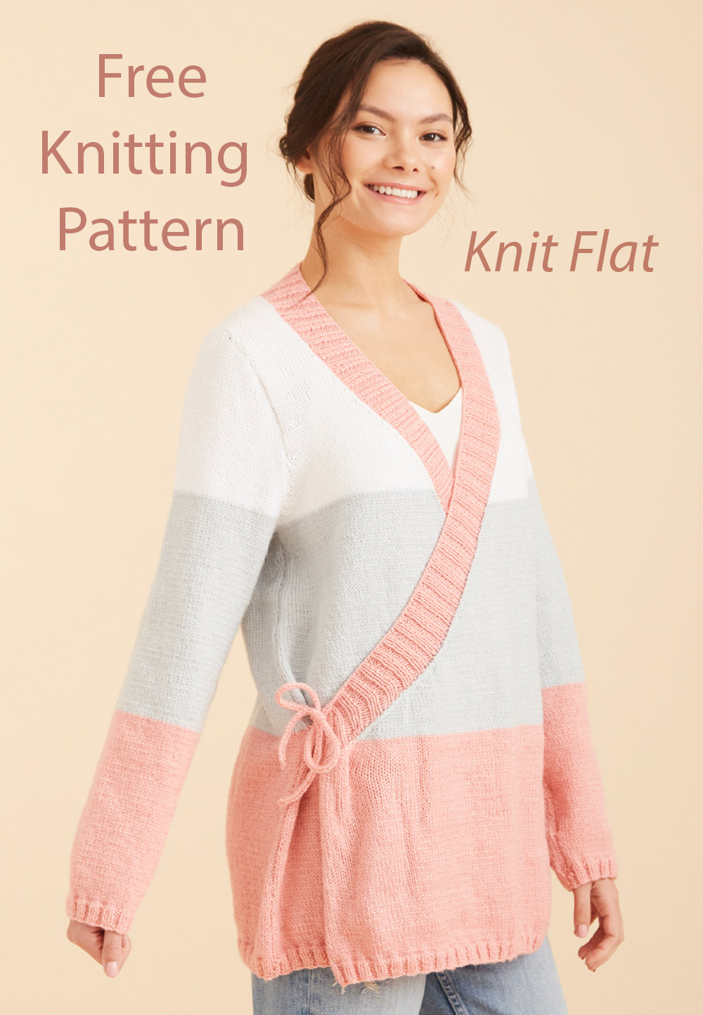 Free Women's Warm Hug Wrap Cardigan Knitting Pattern