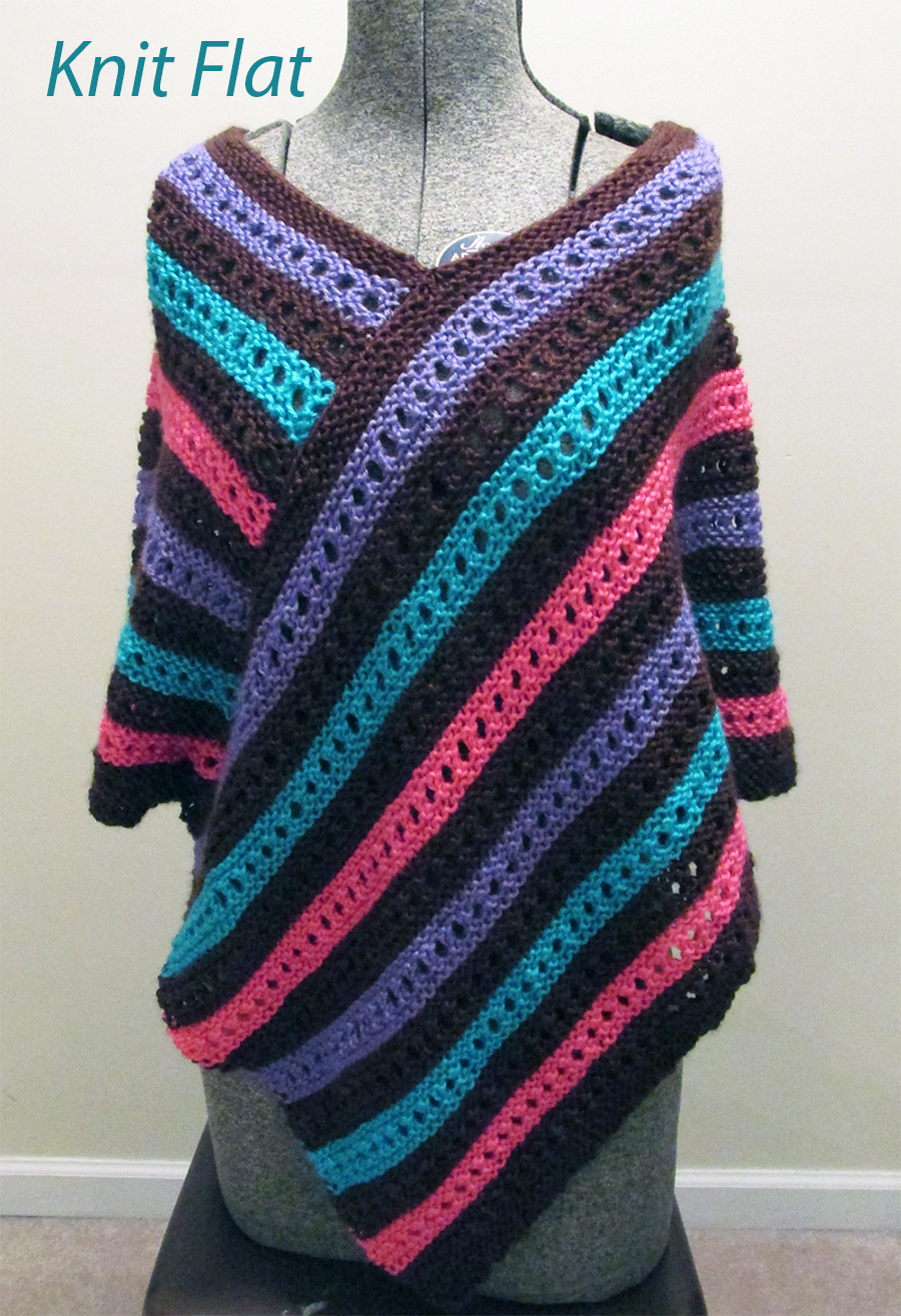 Warm Hugs Poncho Knitting Pattern