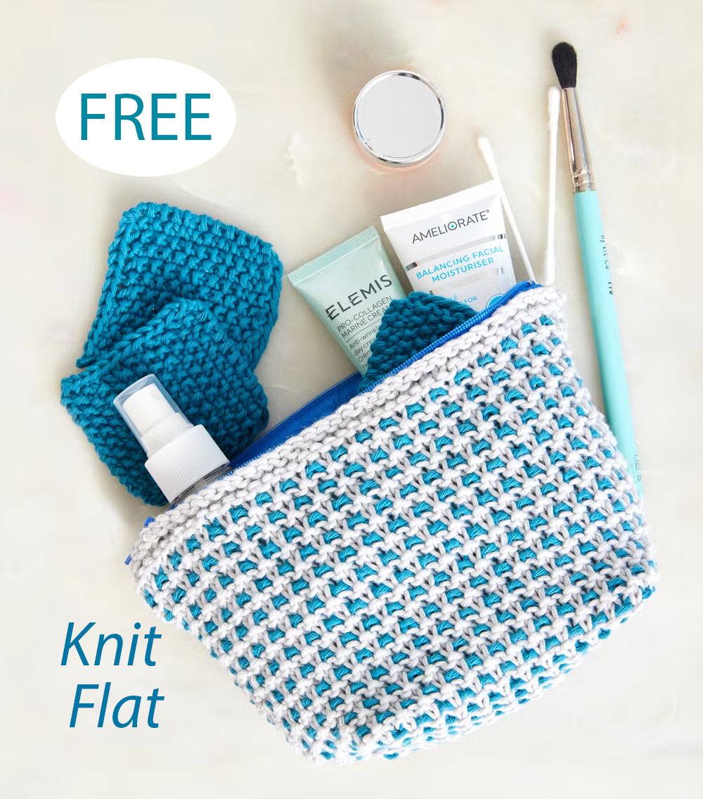Free Wash Bag  Knitting Pattern