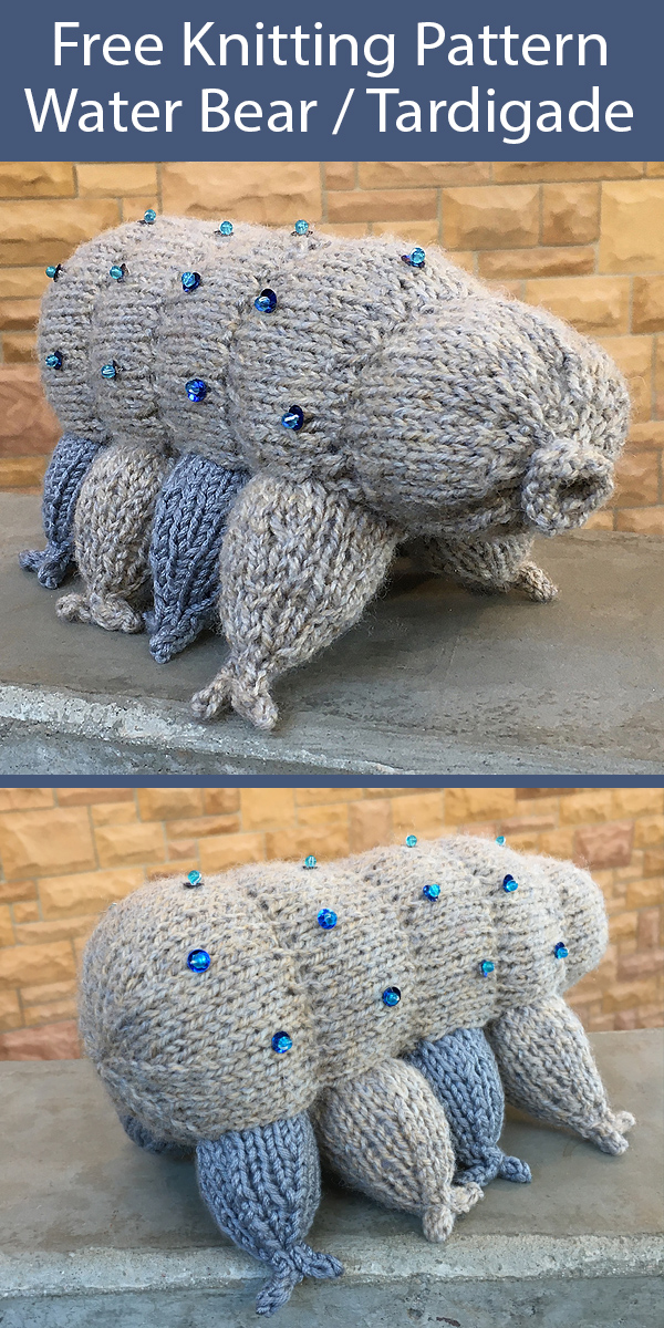 Free Knitting Pattern for Water Bear / Tardigrade