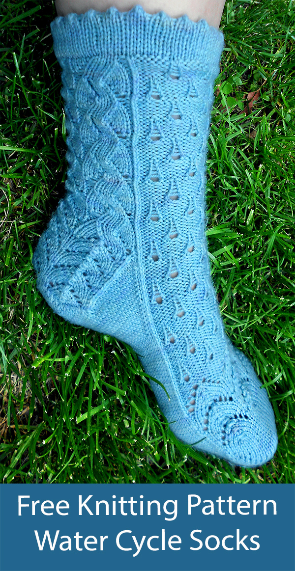 Free Socks Knitting Pattern Water Cycle Socks