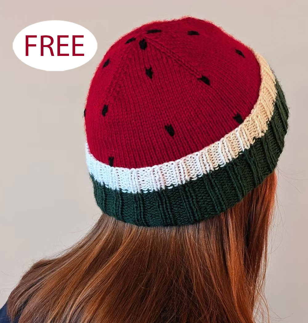 Free Watermelon Toque Knitting Pattern