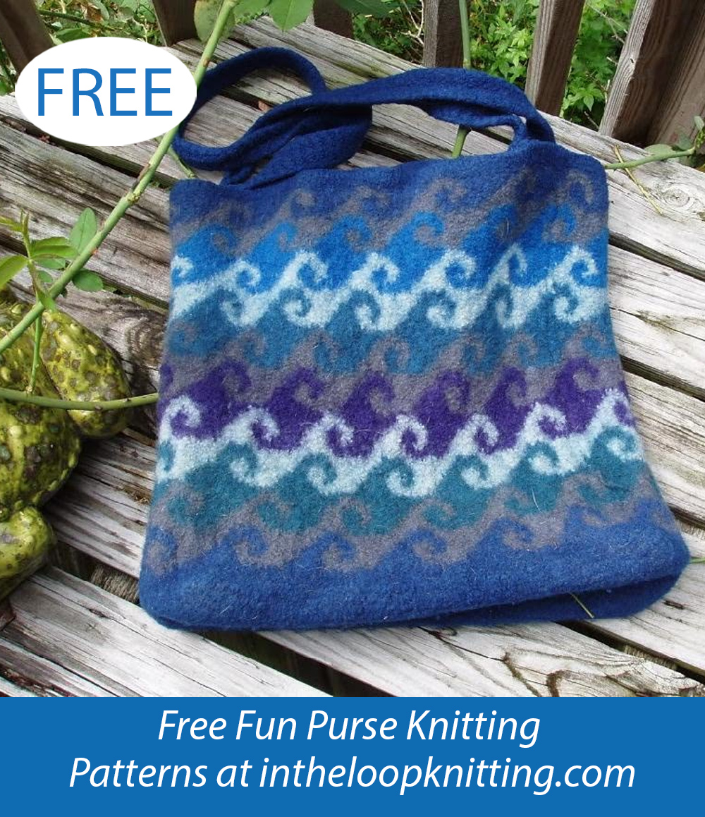 Free Wave Motion Bag Knitting Pattern