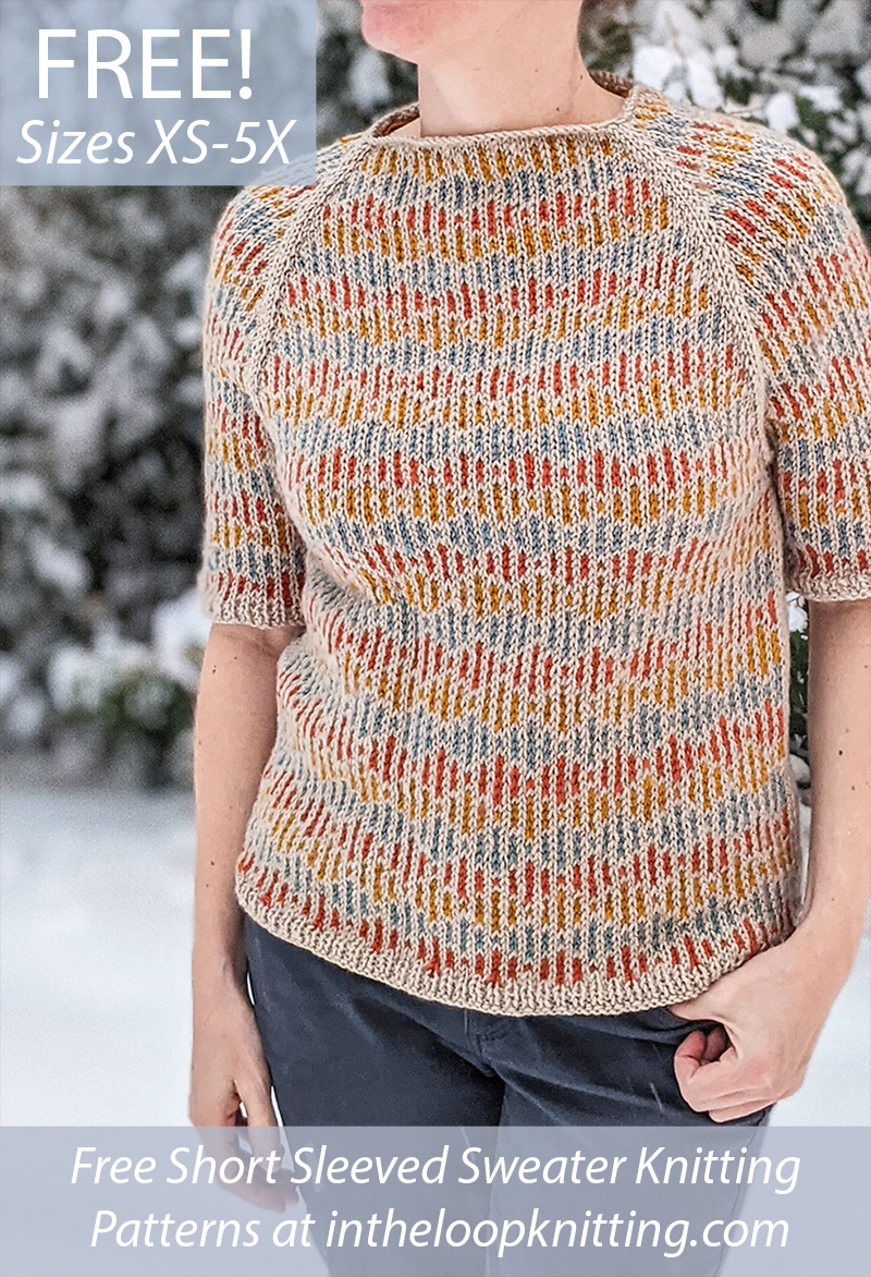 Free Women's Sweater Knitting Pattern Wavelength Pullover