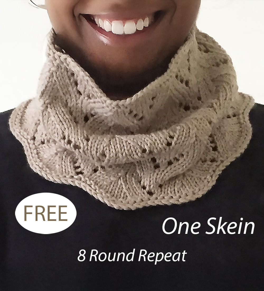 Free One Skein Waverly Weekend Cowl Knitting Pattern