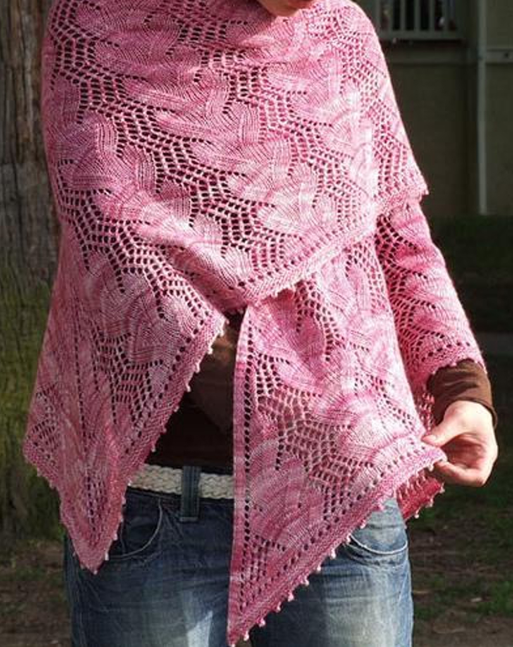 Waves in the Square Shawl Knitting Pattern