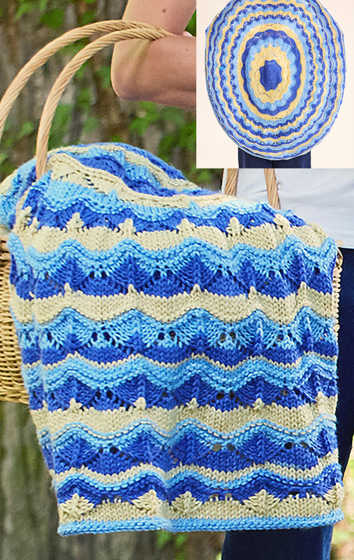 Free Knitting Pattern Waving Fans Blanket
