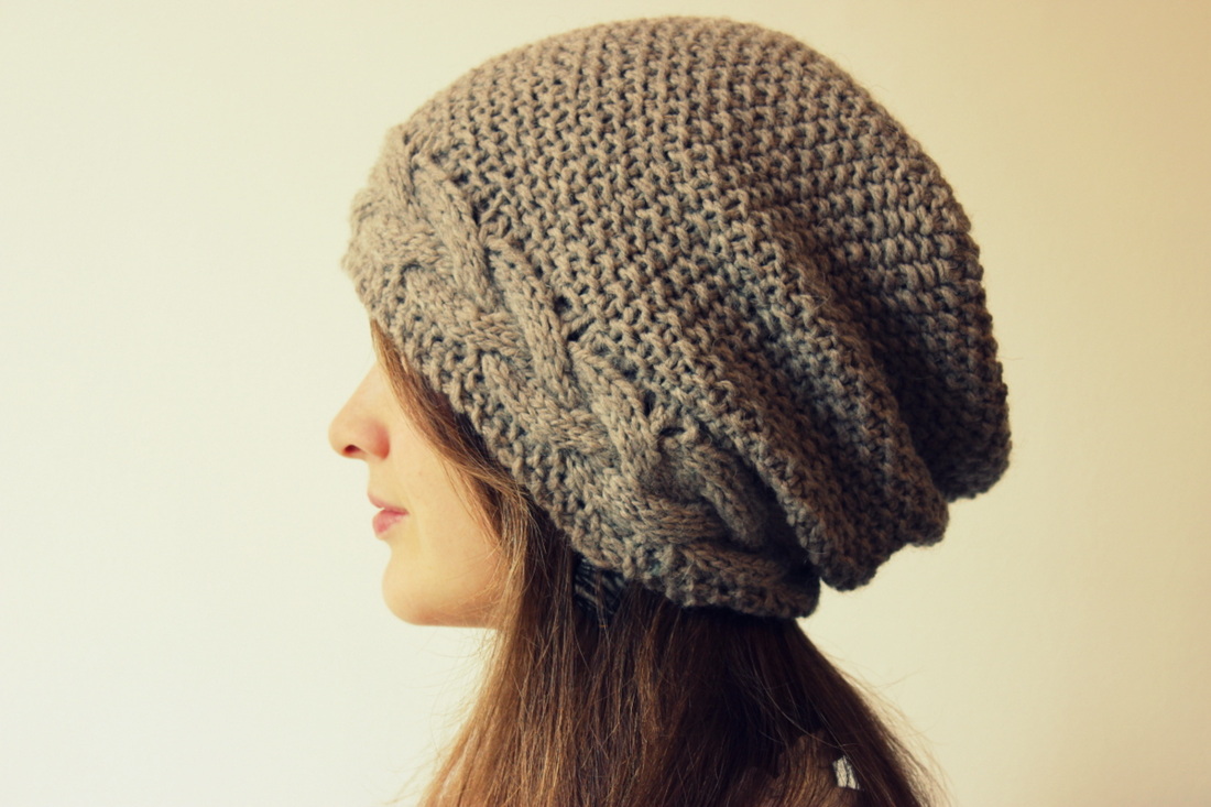 How To Knit A Slouchy Beanie With Circular Needles