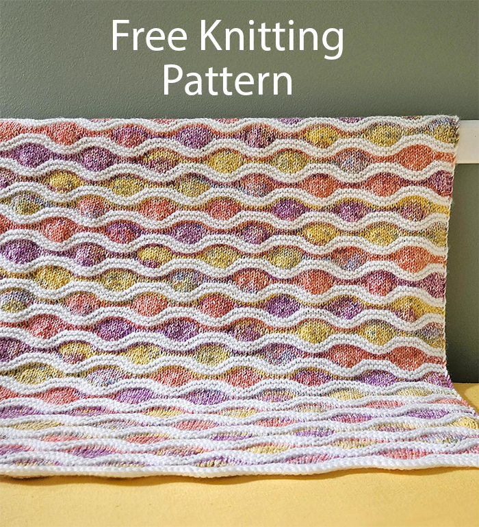 Free Knitting Pattern Wavy Whimsy Baby Blanket