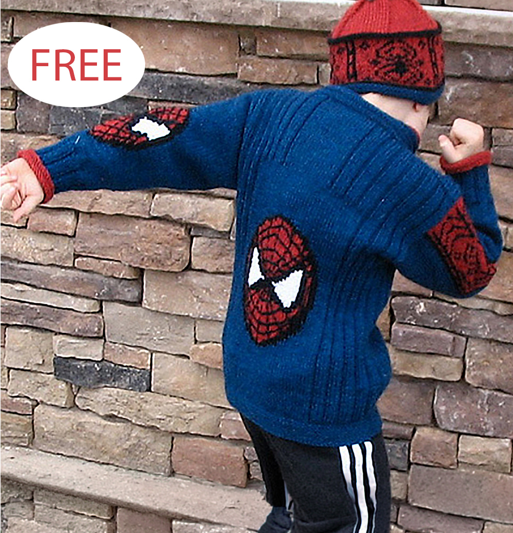 Spiderman Jacket Free Knitting Pattern