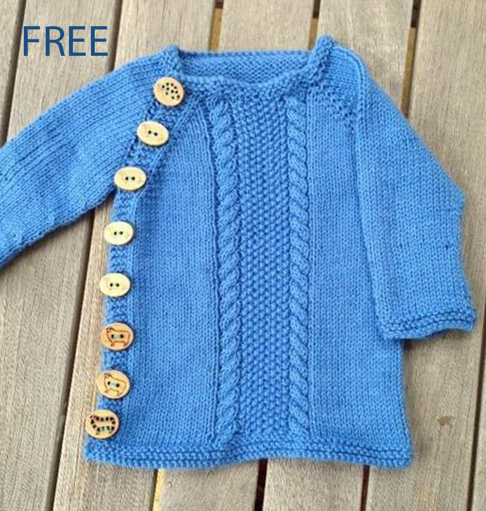 Baby Wee Baby James Cardigan Knitting Pattern 
