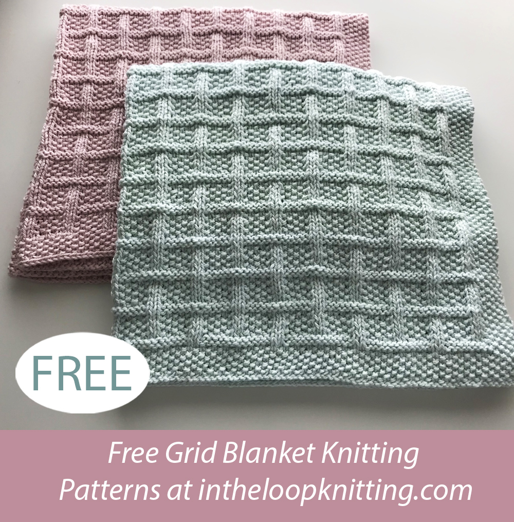 Free Wee Bonny Basket Baby Blanket Knitting Pattern