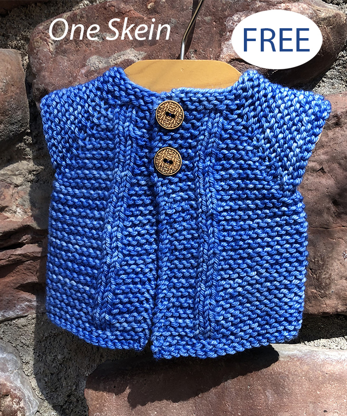 Free One Skein Wee David Vest Knitting Pattern