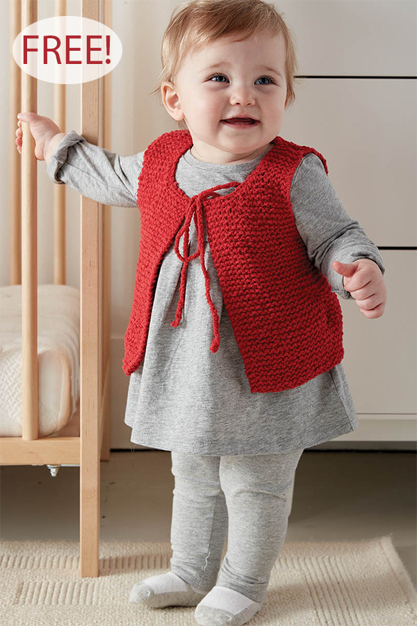 Free Knitting Pattern for Wee Baby Vest