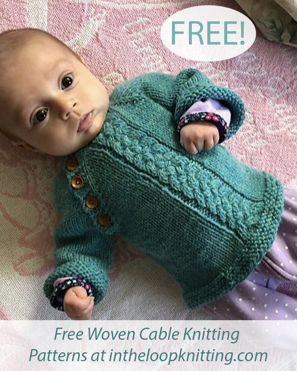 Free Knitting Pattern for Wee Watson Baby Sweater