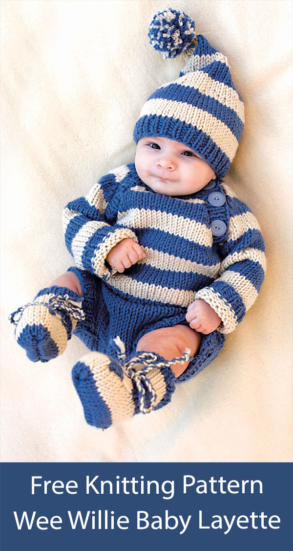 Free Knitting Pattern Wee Willie Baby Layette