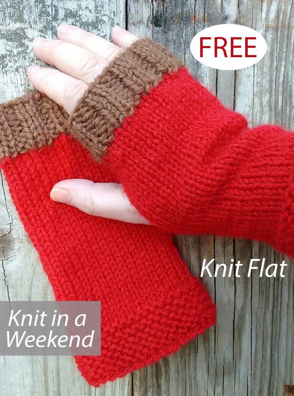 Free Weekend Handwarmers Knitting Pattern