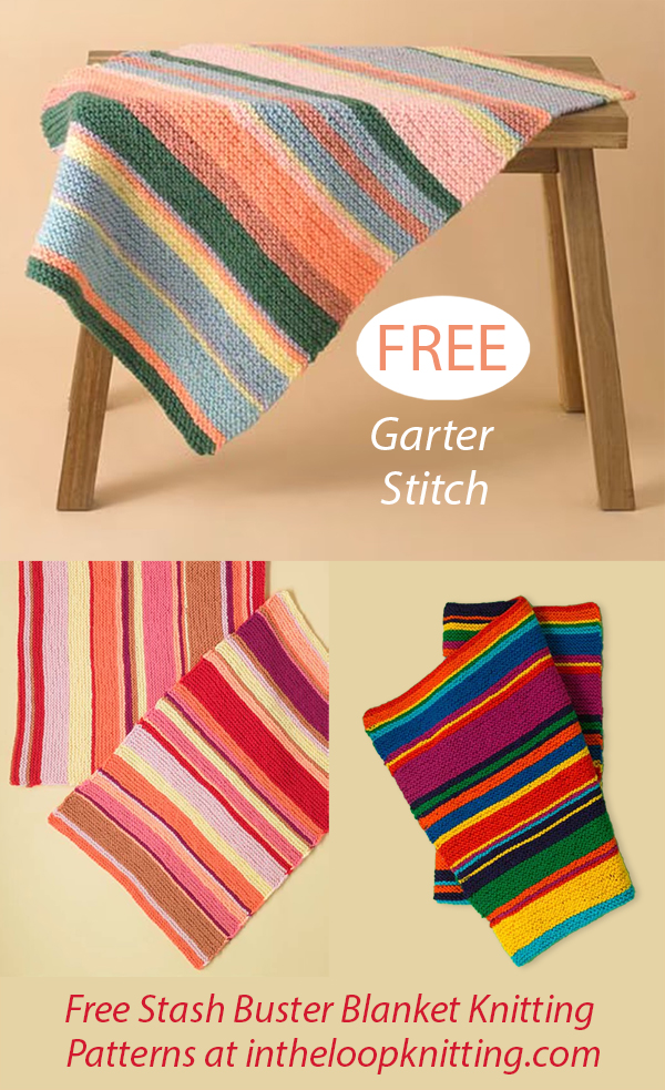 Free Stash Buster Weekend Throws and Baby Blanket Knitting Pattern