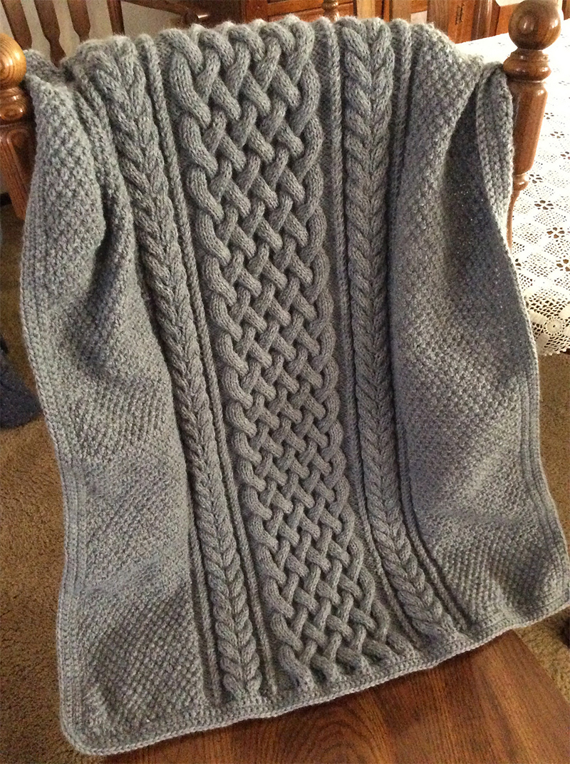Wheat Baby Blanket Knitting Pattern