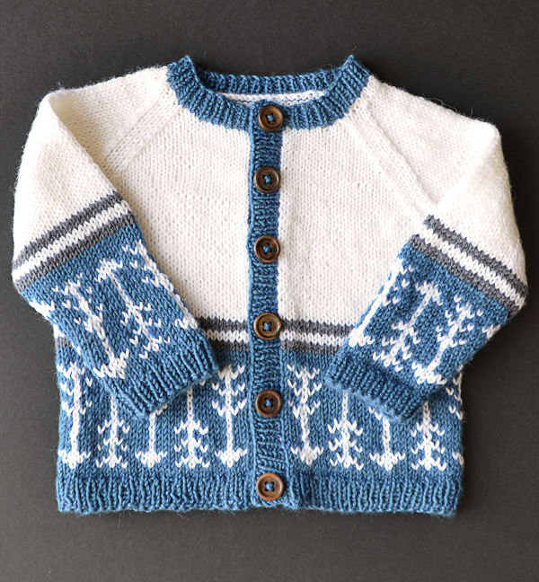 Free Baby and Child Cardigan Knitting Pattern Which Way is Up