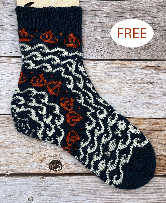 Free Nautical Whisky Ahoi Socks Knitting Pattern