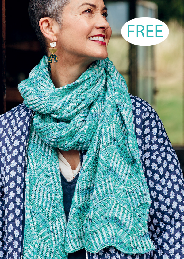 Free Whitecaps Wrap Knitting Pattern