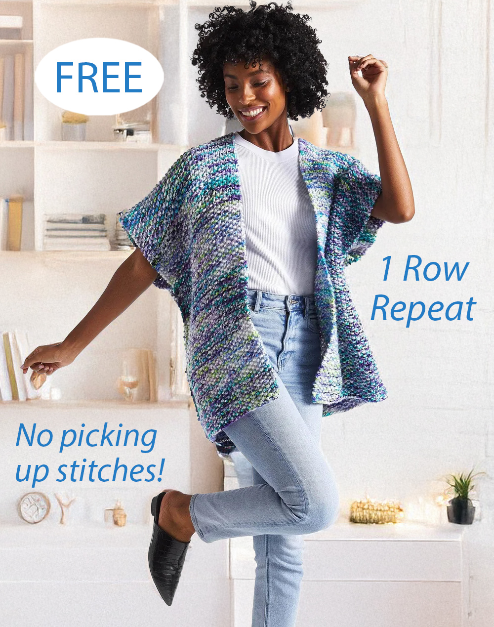 Free Women's Easy Cardigan Knitting Pattern Wildflower