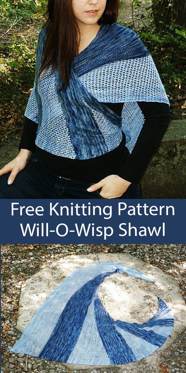 Free Knitting Pattern Will-O-Wisp Shawl