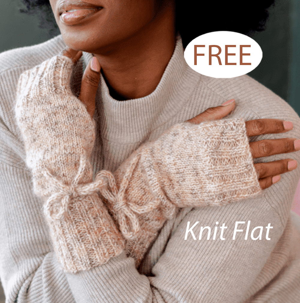 Free Easy Willow Fingerless Mitts Knitting Pattern 