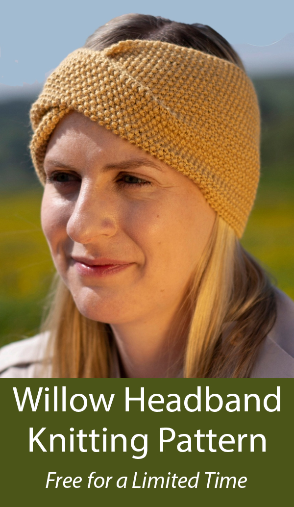 Willow Headband Knitting Pattern Free for a Limited Time 
