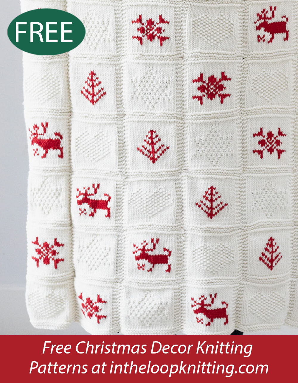 Free Christmas Winter Blanket Knitting Pattern
