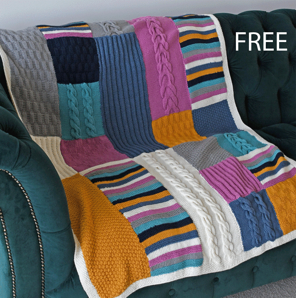 Imagine Sampler Blanket Sampler Block Blanket Free Knitting Pattern