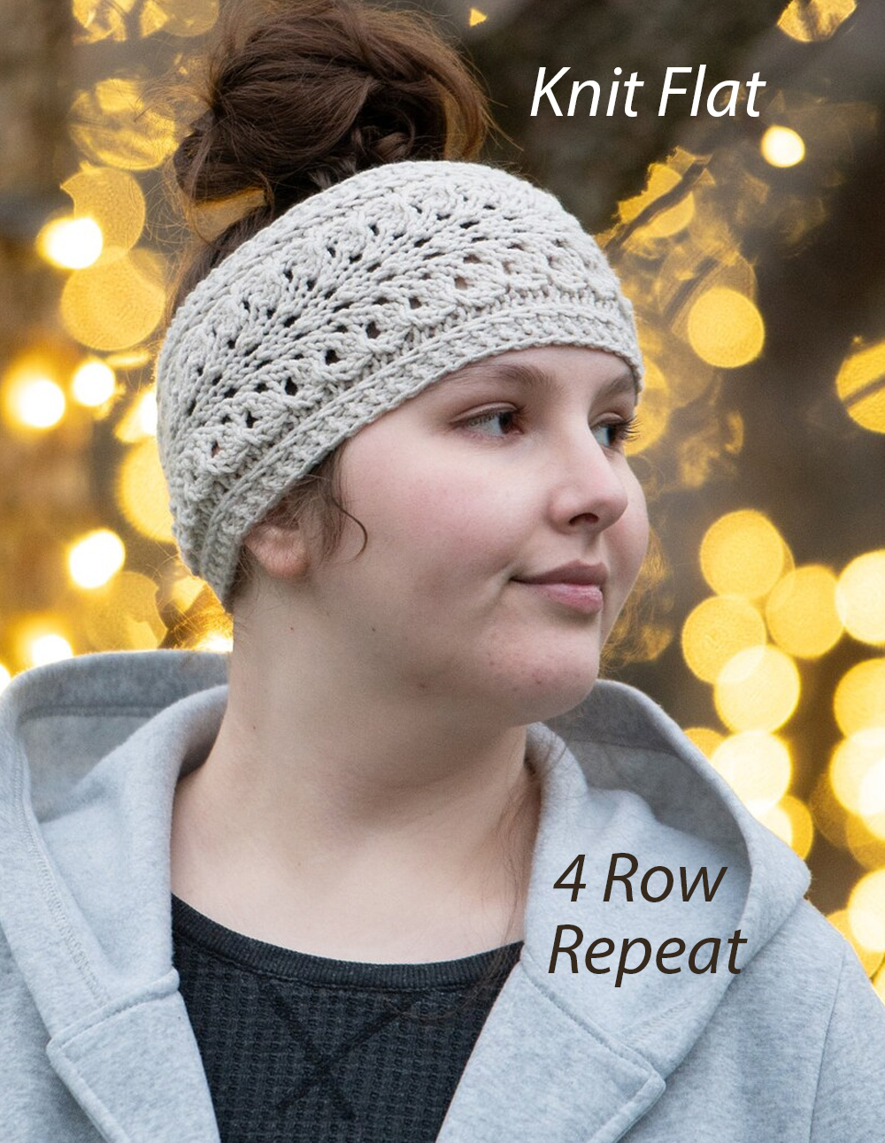 Winter Plume Headband Knitting Pattern