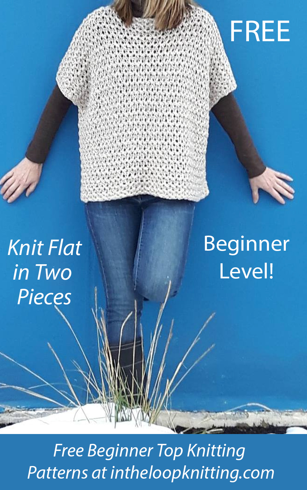 Free Easy Beginner Winter Warmer Sweater Knitting Pattern