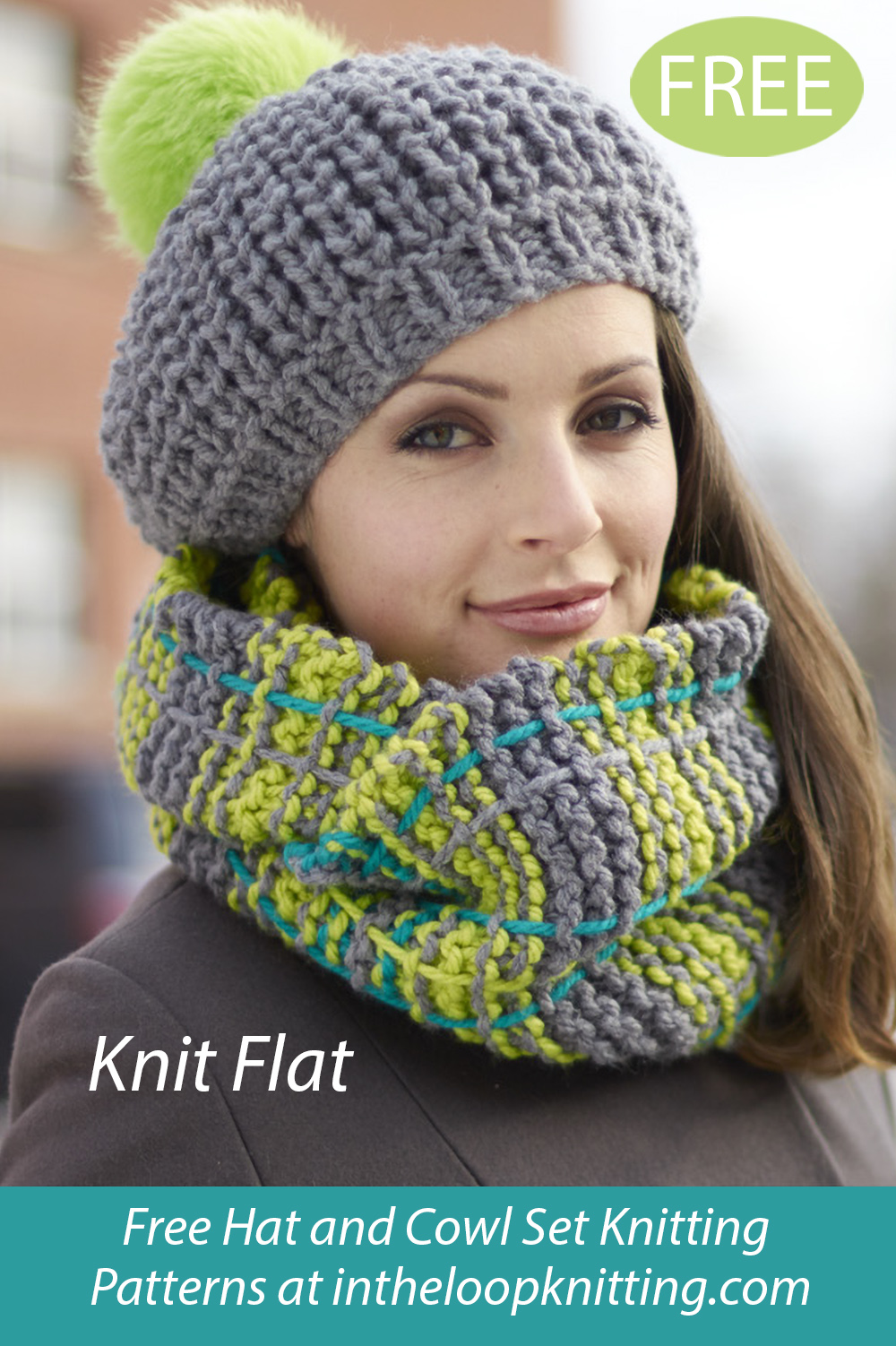 Free Winter Weather Set Hat and Cowl Knitting Pattern
