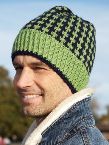 free knitting pattern for mens beanie hat