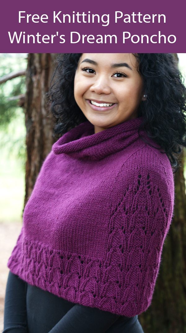 Free Poncho Knitting Pattern for Winter's Dream Poncho