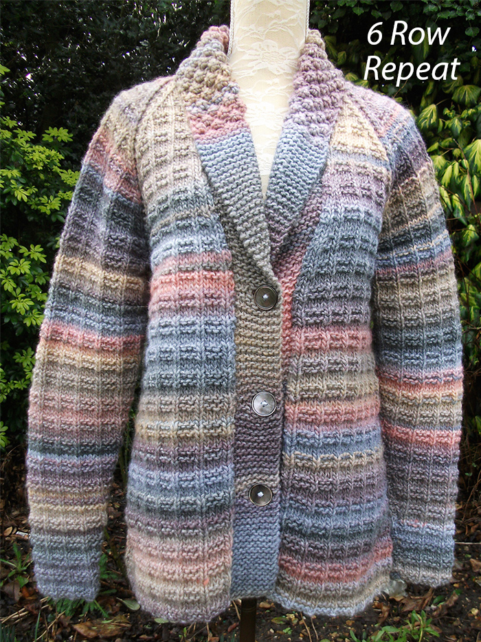 Chunky Raglan Jacket Cardigan Knitting Pattern