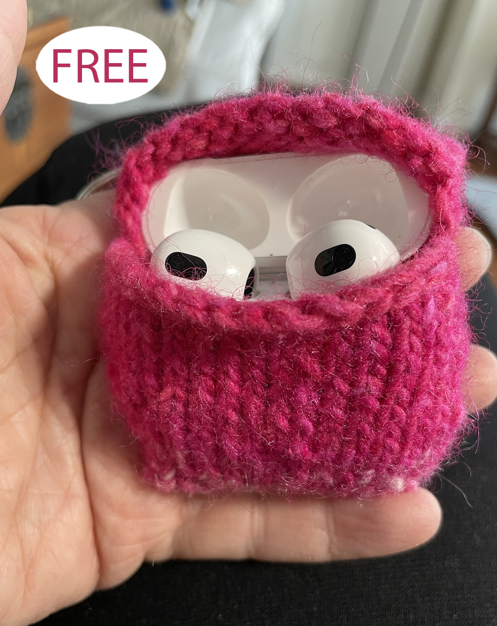 Earbud Cozy Knitting Pattern