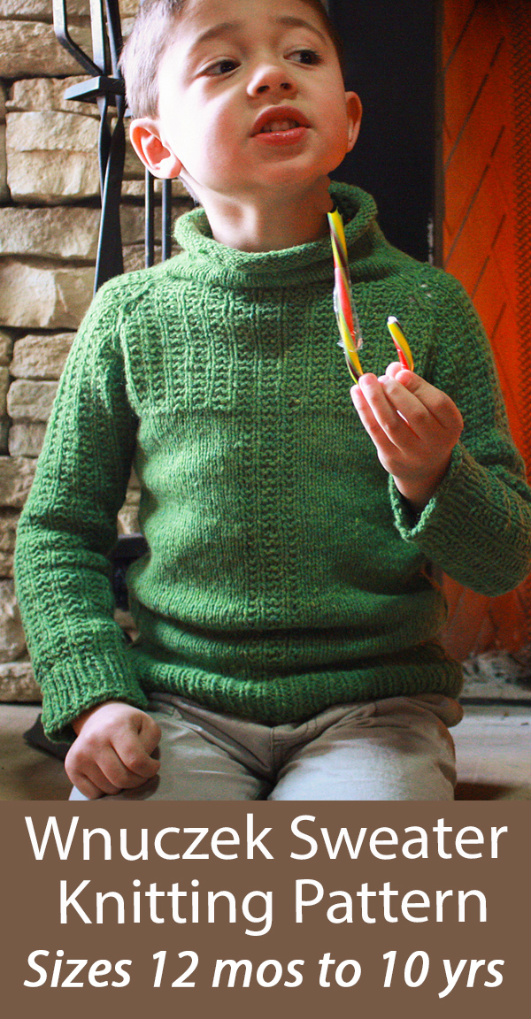 Child Sweater Knitting Pattern Wnuczek Pullover