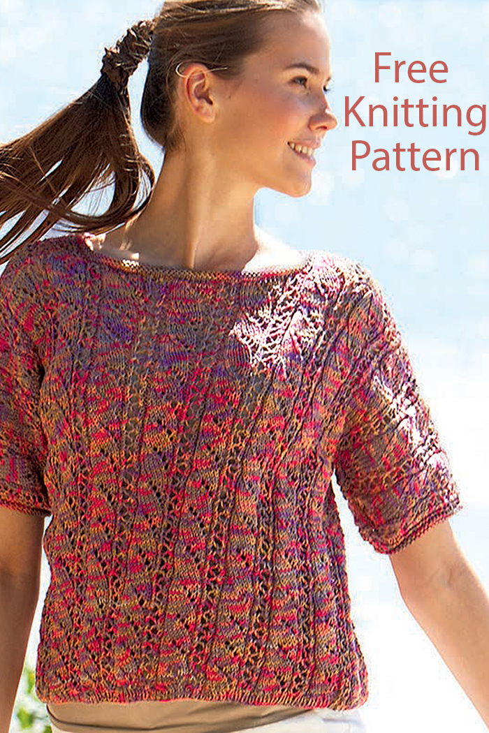 Free Top Knitting Pattern Loose Knit Top Tee