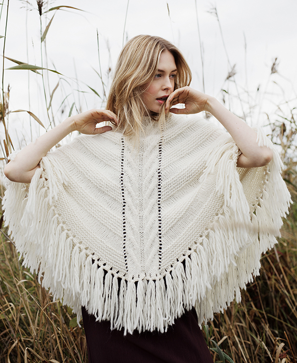 Cable poncho