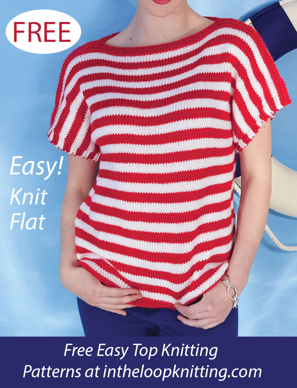 Free Easy Women's Boatneck Top Knitting Pattern