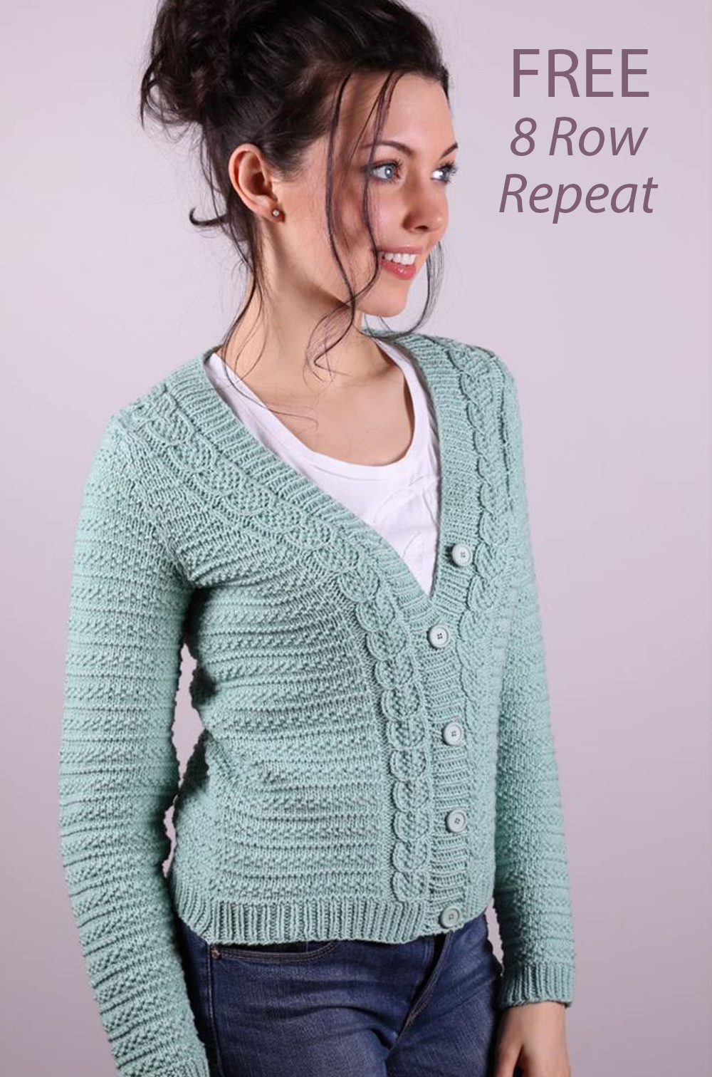Free Women's Cable Cardigan Knitting Pattern